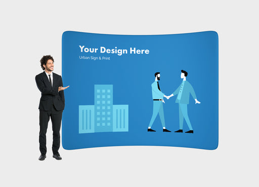 San Diego 10ft EZ Tube Curved Display - Urban Sign and Print