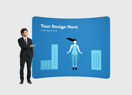 San Diego 8ft EZ Tube Curved Display - Urban Sign and Print