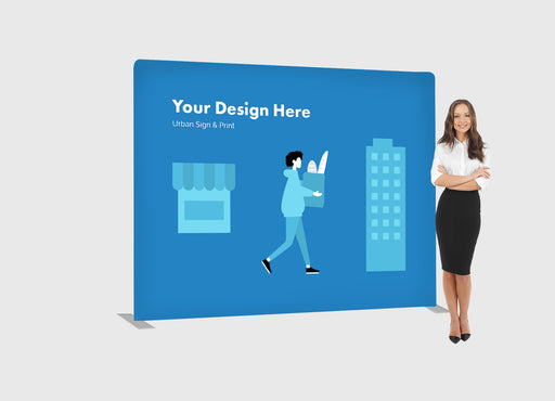 San Diego 10ft EZ Tube Straight Display - Urban Sign and Print