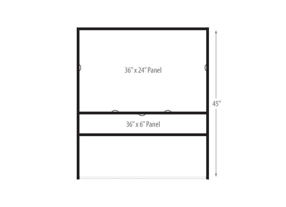 H-Frame Yard Signs, Single Rider