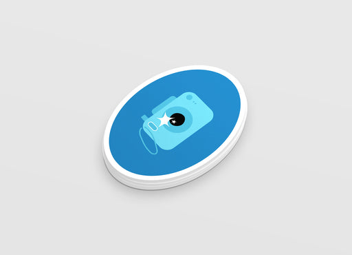 oval vinyl sticker printing