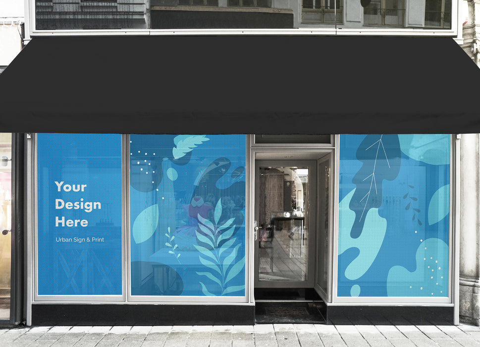 San Diego Perforated Window Decals - Urban Sign and Print