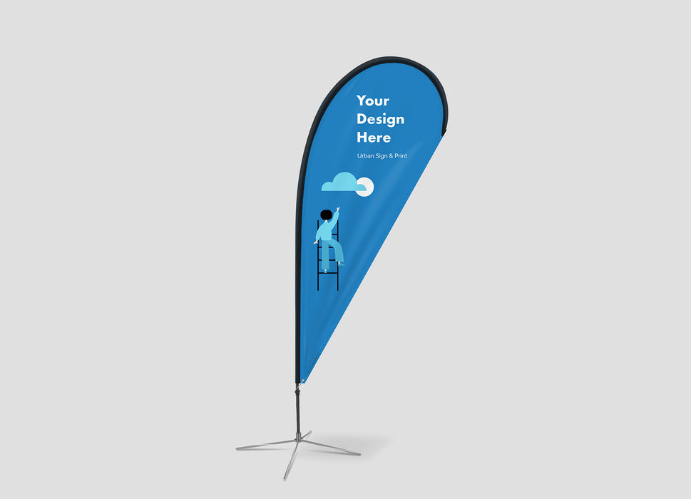 San Diego Teardrop Flag Banners - Urban Sign and Print