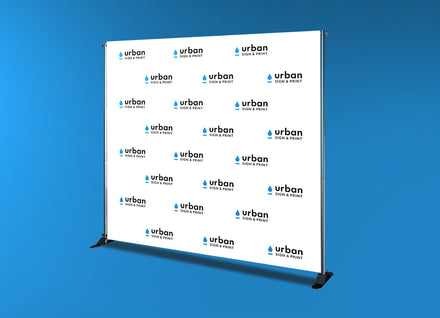 Step and Repeat Banner Installation