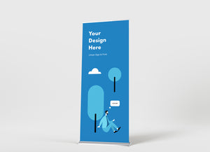 San Diego 24 × 85 SilverStep® Retractable Banner Stand Printing