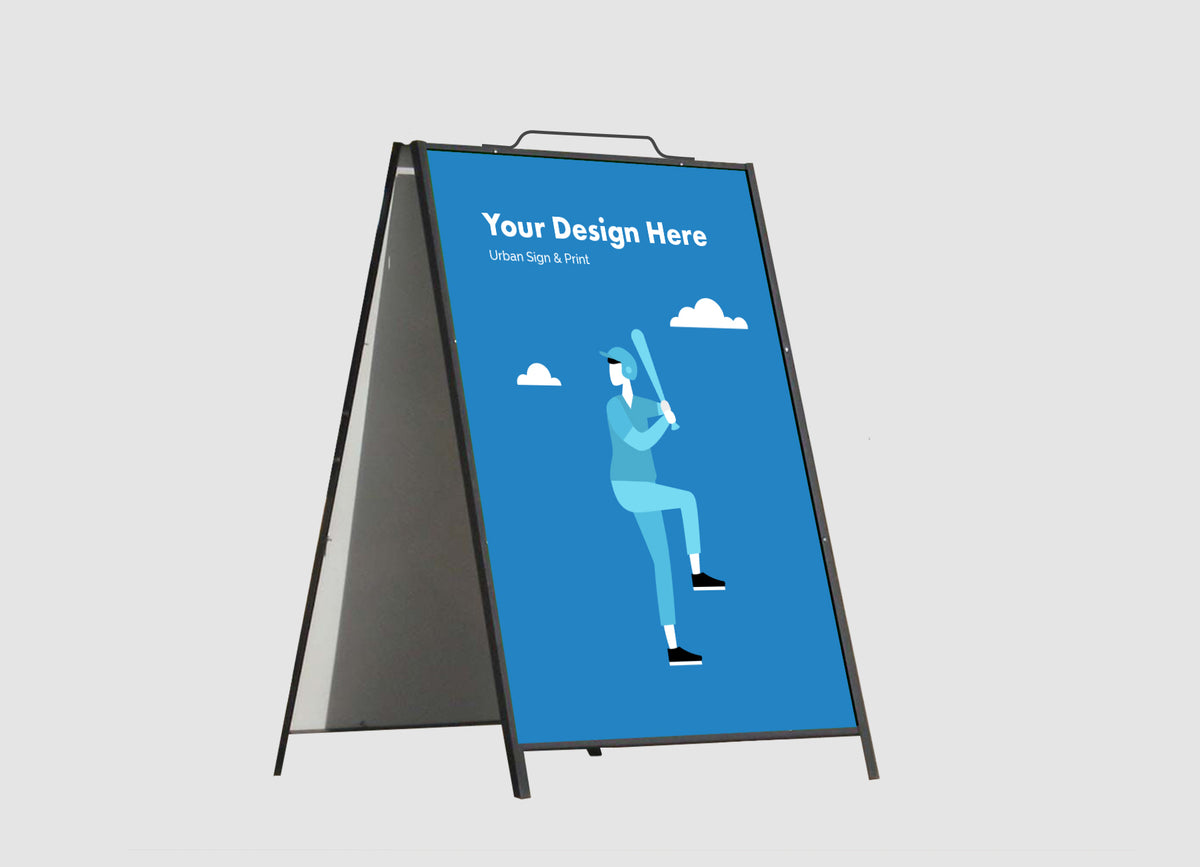 Solid A Frame Sign Metal A-Frame Signs San Diego - best price | Urban Sign and Print