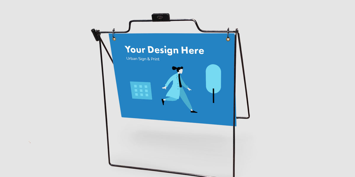 Metal Rod A-Frame Signs San Diego - best price | Urban Sign and Print